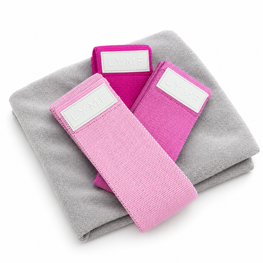 Elastiska träningsband - LymfBand Rosa 3-pack