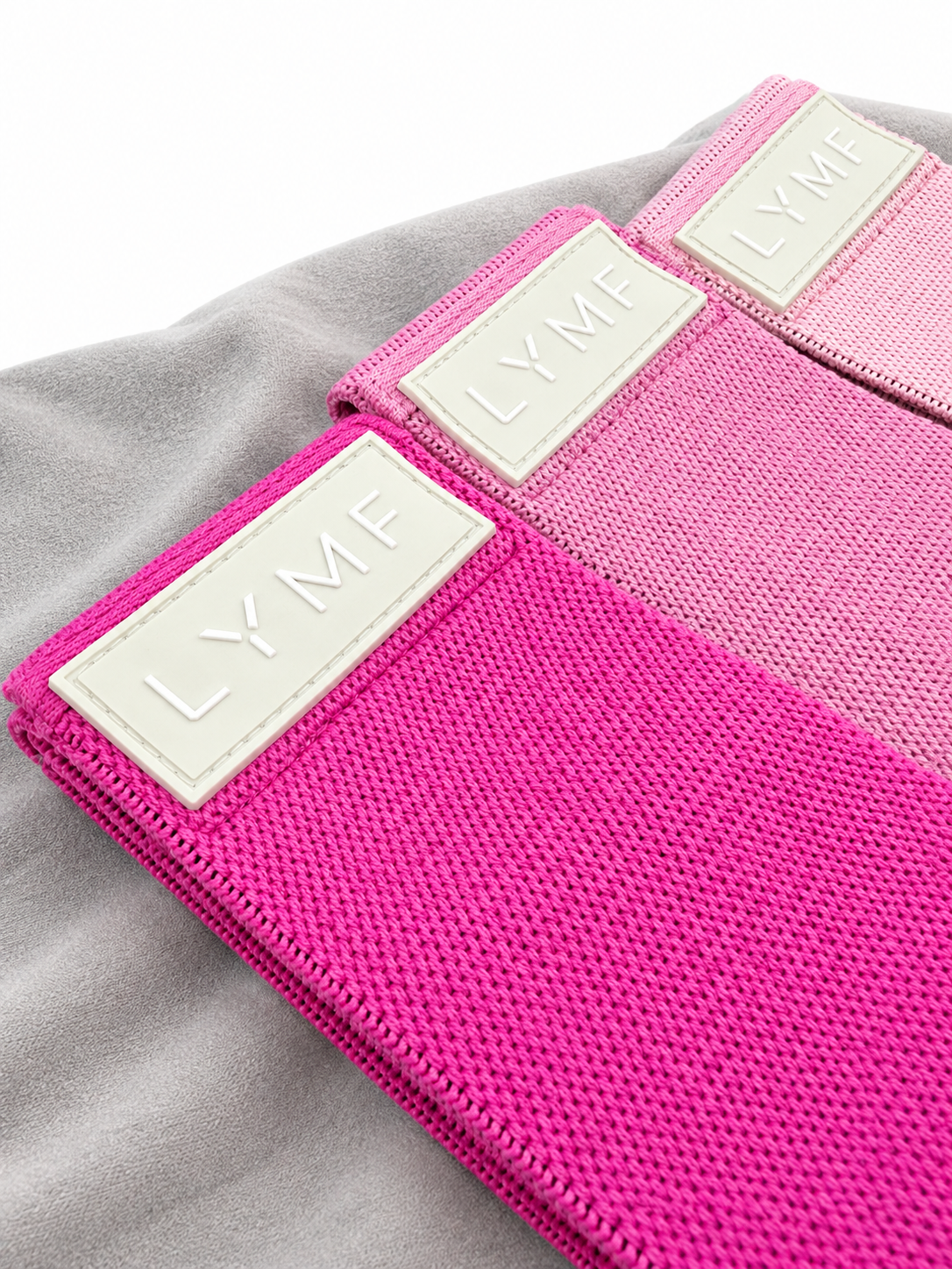 Elastiska träningsband - LymfBand Rosa 3-pack